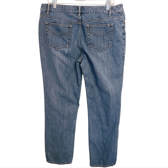 J. Jill | Women's Slightly Distressed Straight Leg Jeans (Size 12) - Picture 11 of 11